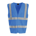 Royal Blue - Front - PRO RTX Unisex Adult Sleeveless Hi-Vis Vest