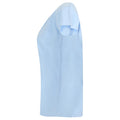 Light Blue - Side - Henbury Womens-Ladies Pleated Blouse