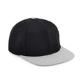 Black-Grey - Front - Beechfield 6 Panel Snapback Cap