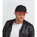 Black-Red - Back - Beechfield 6 Panel Snapback Cap