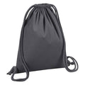 Graphite Grey - Front - Westford Mill Cotton Drawstring Bag