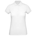 White - Front - B&C Womens-Ladies Inspire Polo Shirt