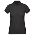 Black - Front - B&C Womens-Ladies Inspire Polo Shirt