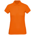 Orange - Front - B&C Womens-Ladies Inspire Polo Shirt