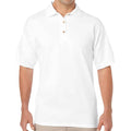 White - Front - Gildan Mens Classic DryBlend Polo Shirt