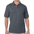 Dark Heather - Front - Gildan Mens Classic DryBlend Polo Shirt