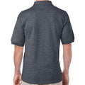 Dark Heather - Back - Gildan Mens Classic DryBlend Polo Shirt