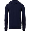 Navy - Back - Bella + Canvas Unisex Adult Fleece Full Zip Hoodie