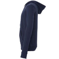 Navy - Side - Bella + Canvas Unisex Adult Fleece Full Zip Hoodie