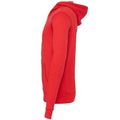 Red - Side - Bella + Canvas Unisex Adult Fleece Full Zip Hoodie