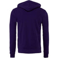 Team Purple - Back - Bella + Canvas Unisex Adult Fleece Full Zip Hoodie