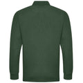 Bottle Green - Back - PRORTX Mens Long-Sleeved Polo Shirt