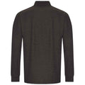 Charcoal - Back - PRORTX Mens Long-Sleeved Polo Shirt