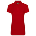 Red - Front - PRO RTX Womens-Ladies Polo Shirt