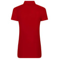 Red - Back - PRO RTX Womens-Ladies Polo Shirt