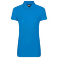 Sapphire Blue - Front - PRO RTX Womens-Ladies Polo Shirt