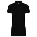 Black - Front - PRO RTX Womens-Ladies Polo Shirt