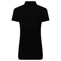 Black - Back - PRO RTX Womens-Ladies Polo Shirt