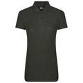 Charcoal - Front - PRO RTX Womens-Ladies Polo Shirt