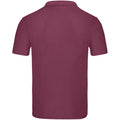 Burgundy - Back - Fruit Of The Loom Mens Original Polo Shirt