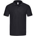 Black - Front - Fruit Of The Loom Mens Original Polo Shirt