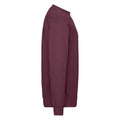 Burgundy - Side - Fruit of the Loom Mens Classic 80-20 Set-in Sweatshirt