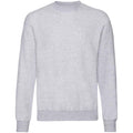 Heather Grey - Front - Fruit of the Loom Mens Classic 80-20 Set-in Sweatshirt