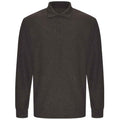 Charcoal - Front - PRORTX Mens Long-Sleeved Polo Shirt