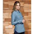 Indigo Denim - Back - Premier Womens-Ladies Organic Fairtrade Certified Chambray Formal Shirt