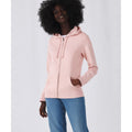 Soft Rose - Side - B&C Womens-Ladies Organic Hoodie