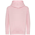 Baby Pink - Front - Awdis Childrens-Kids Organic Hoodie