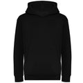 Deep Black - Front - Awdis Childrens-Kids Organic Hoodie