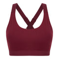 Dark Burgundy - Front - Tombo Womens-Ladies Core Medium Impact Bra