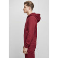 Burgundy - Side - Build Your Brand Mens Basic Hoodie