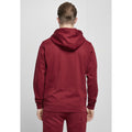 Burgundy - Lifestyle - Build Your Brand Mens Basic Hoodie