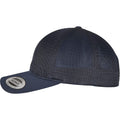 Navy - Side - Flexfit Unisex Adult Omnimesh Mesh Cap