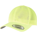 Neon Yellow - Front - Flexfit Unisex Adult Omnimesh Mesh Cap