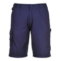 Navy - Front - Portwest Mens Cargo Shorts