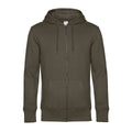 Khaki - Front - B&C Mens King Zipped Hoodie