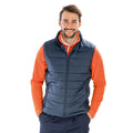 Navy - Back - Result Mens Promo Body Warmer