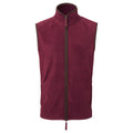 Burgundy-Brown - Front - Premier Mens Artisan Fleece Gilet