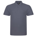 Solid Grey - Front - PRO RTX Mens Pro Polo Shirt