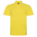 Yellow - Front - PRO RTX Mens Pro Polo Shirt