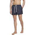 Navy - Close up - Build Your Brand Mens Swim Shorts