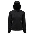 Black - Front - TriDri Womens-Ladies Spun Dyed Hoodie