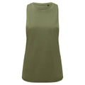 Olive - Front - TriDri Womens-Ladies Organic Tank Top