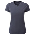 Navy - Front - Premier Womens-Ladies Comis Marl Sustainable T-Shirt