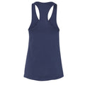 Navy - Back - Bella + Canvas Womens-Ladies Jersey Racerback Tank Top