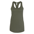 Military Green - Front - Bella + Canvas Womens-Ladies Jersey Racerback Tank Top