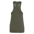 Military Green - Back - Bella + Canvas Womens-Ladies Jersey Racerback Tank Top